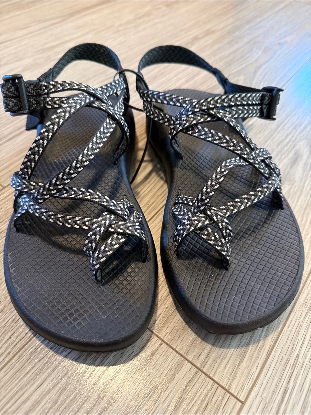 Chaco Black Strappy Sport Sandals